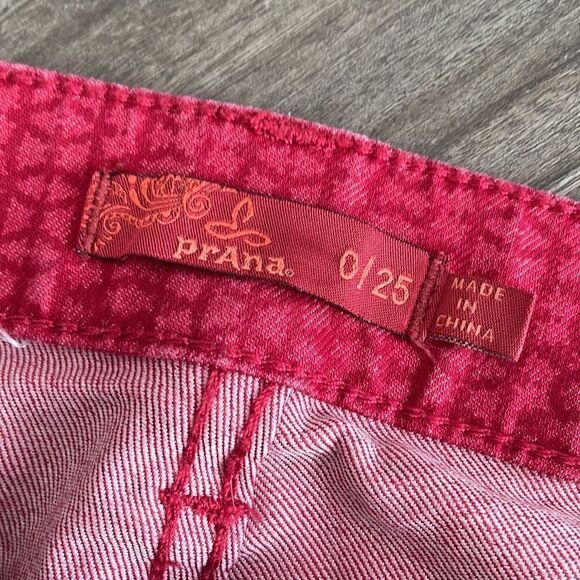 Prana•Kara•Organic Cotton•Red•size 0/25• like new (1534) - Picture 5 of 12